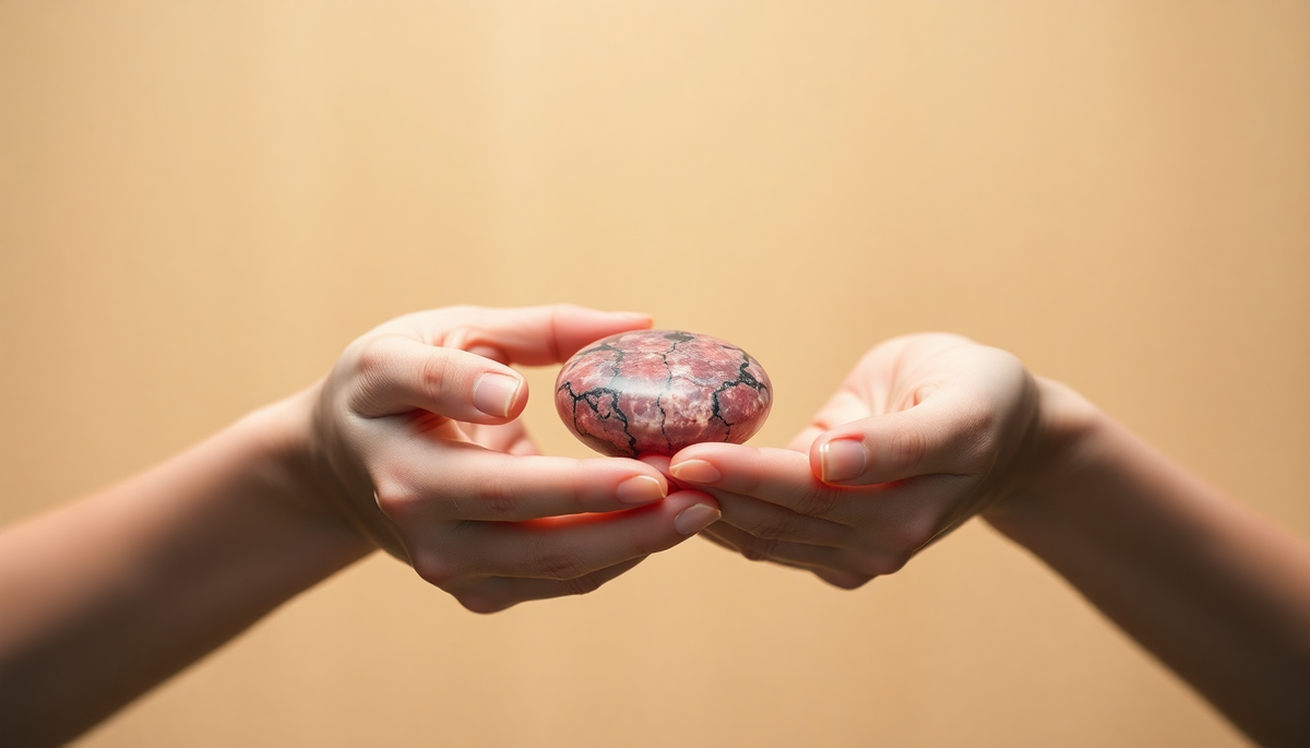 Rhodonite vertus : propriétés et bienfaits en lithothérapie 4 rhodonite vertus — image 1