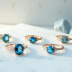 Bague topaze bleue, or et argent — Collection complète 5 topaze bague — image à la une